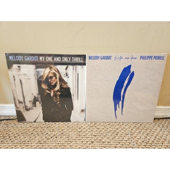 Lot of 2 Melody Gardot Records: Entre Eux Deux My One and Only Thrill New Seale
